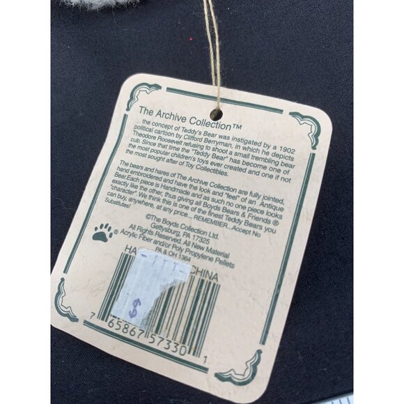 Boyds Bears & Friends Nataalie Nibblenose 7" Style # 5733000-01 White and Pink B - Picture 7 of 8